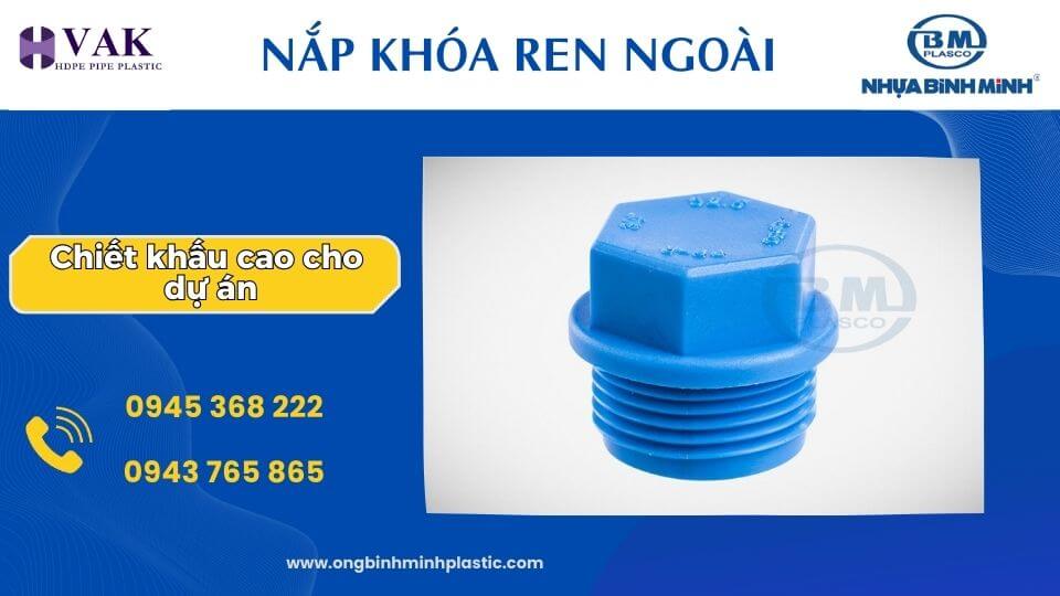 Nắp khóa ren ngoài nhựa PPR Bình Minh
