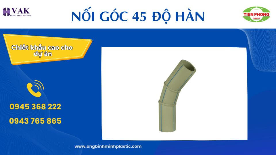 Nối góc 45 độ hàn