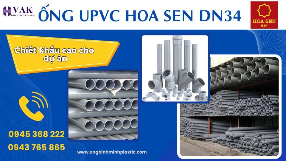 ống nhựa upvc Hoa Sen DN34