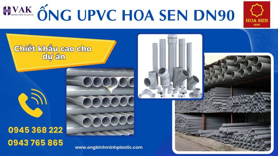 ống nhựa upvc hoa sen dn90