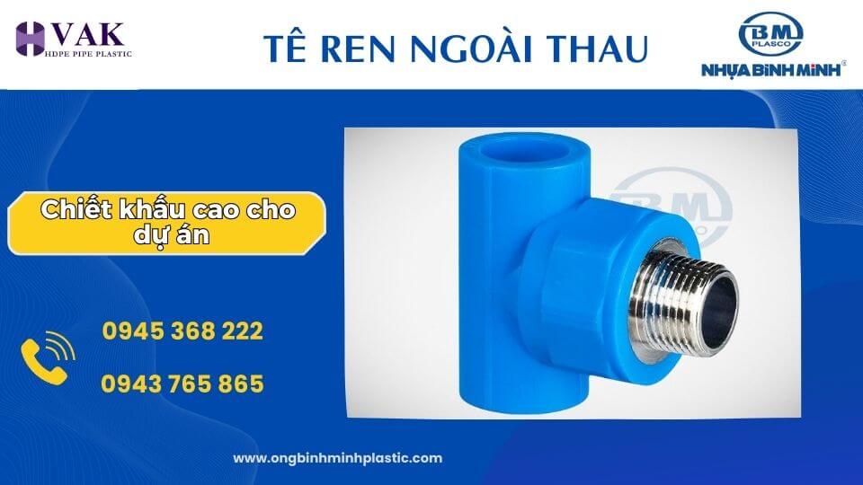 Tê ren ngoài thau nhựa PPR Bình Minh