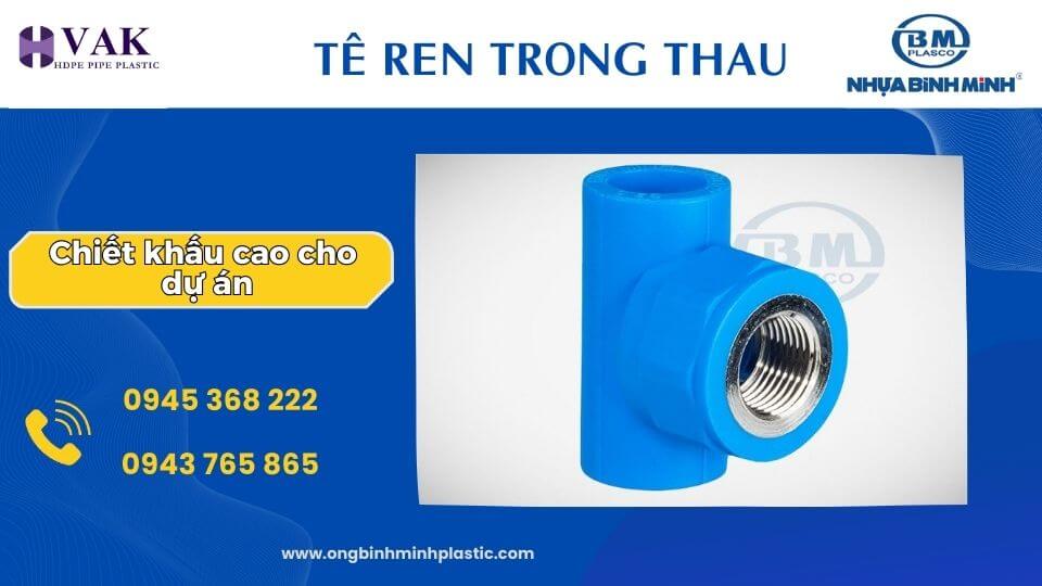Tê ren trong thau nhựa Bình Minh